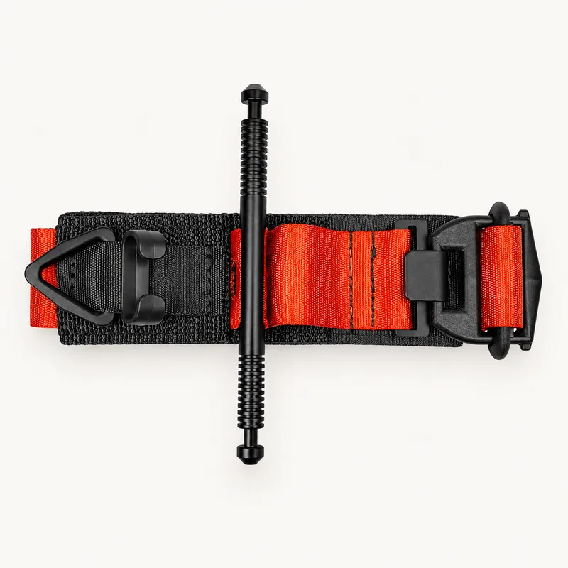Tactical Mechanical Tourniquet (TMT) on a plain background. Named device only. No injury imagery.