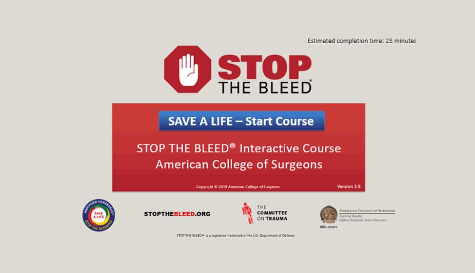 American College of Surgeons Stop the Bleed Course